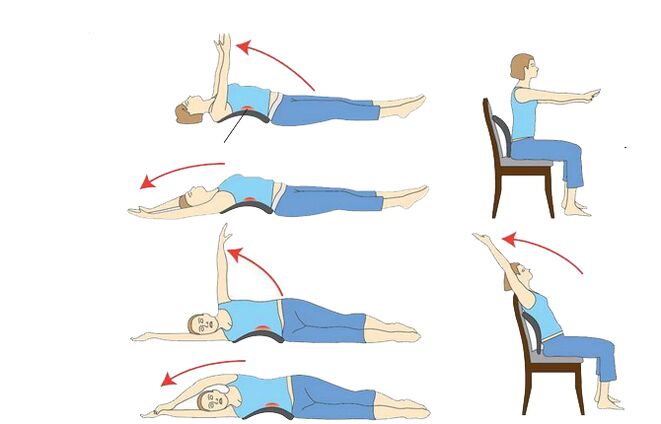 exercices pour l'ostéochondrose